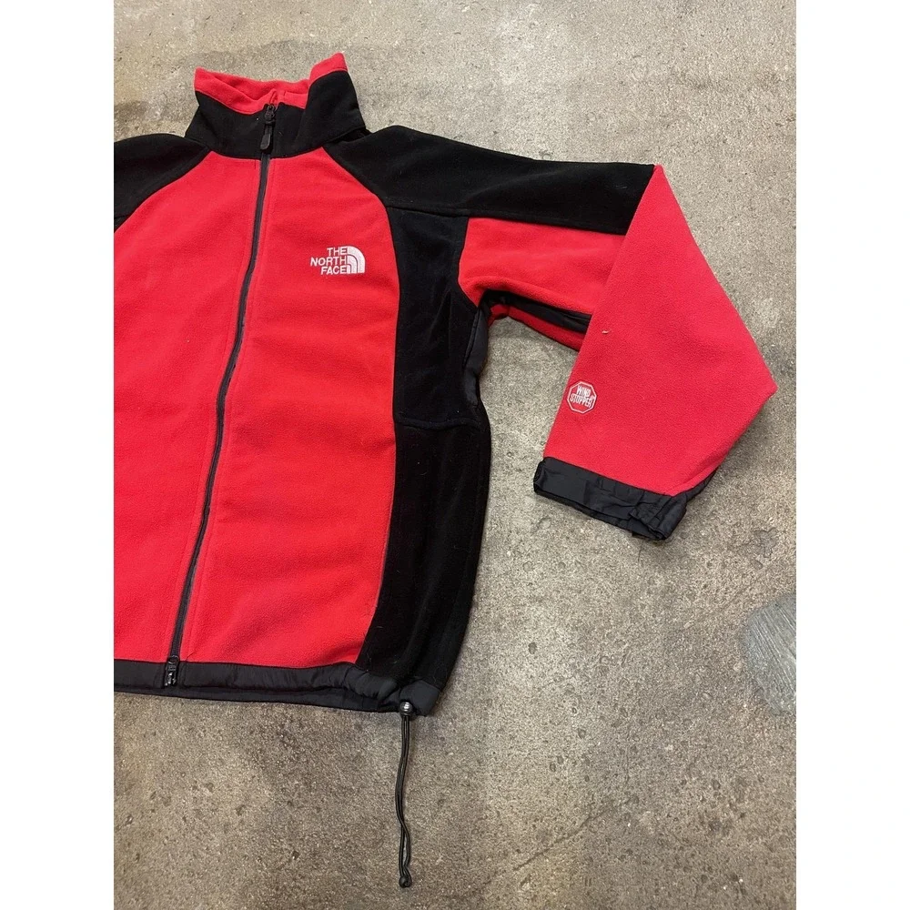 The North Face Jacket Mens Medium Red Black Summit Series Windstopper Fleece - Picture 3 of 16